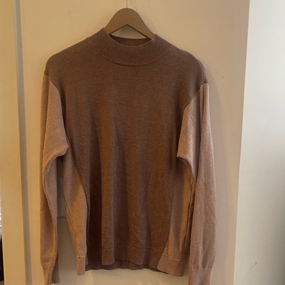 Loft Outlet Mock Turtle Neck Color Block Sweater - Picture 5 of 13